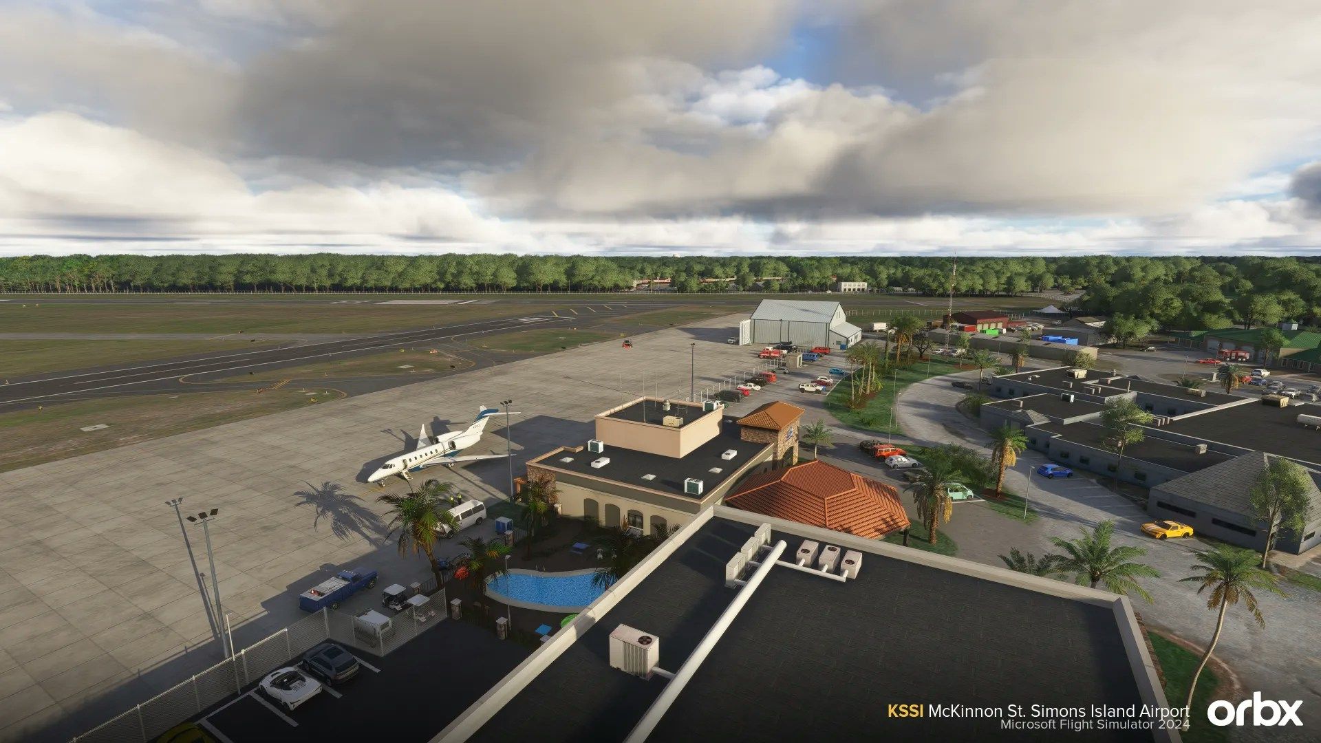 Aerial view of KSSI